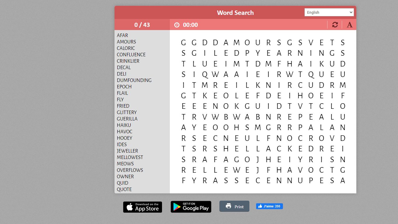 Word Search Puzzles (Word Find) - Free puzzles